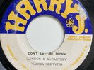 MARCIA GRIFFITHS Dont Let me Down 45 KING CANNON What Happen Man Rocksteady 7
