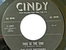The Isley Brothers 45: This Is the End/Don't Be Jealous on Cindy C-3009