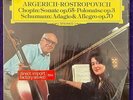 CHOPIN / SCHUMANN: Cello Sonatas ARGERICH ROSTROPOVICH LP / DGG in Shrink NM/NM