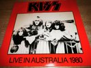KISS LIVE IN AUSTRALIA MELBOURNE -ADELAIDE  -SYDNEY  BRISBANE 1980  VINYL LP RAR