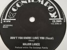 70's UK Northern Soul 45  -  Major Lance   -  Don't you know I love you Contempo