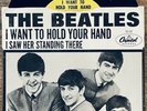 RARE The Beatles “I Want To Hold Your Hand” 45 + West Coast Tab-Cut PS