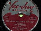 SPANIELS (You Gave Me Peace Of Mind / Please Don't) R&B/SOUL 78  RPM  RECORD
