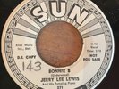 HEAR - ROCKABILLY ORIG - JERRY LEE LEWIS - BONNIE B - SUN WHITE LBL DJ PROMO