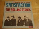 Rolling Stones Satisfaction 1965 Italy Import Decca 45 rpm w/PS No LP