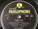 BEATLES RUBBER SOUL -1 LOUD CUT MONO RARE ROMAN TYPEFACE PMC 1267 B/Y WITHDRAWN