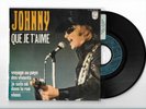 Ep 45t  Johnny hallyday Avec Languette comme neuf mit