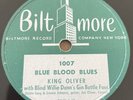 78 Record King Oliver w/Blind Willie Dunn RARE Hot Jazz Biltmore 1007 EE