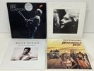 Four Vinyl LP Records Farnham Willie Nelson Eric Clapton Billy Ocean S#571