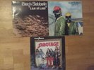 Black Sabbath x 3 -Never say die,Sabotage,Live at last-First Press
