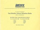 BACH Solo Cello Suites 3 & 4 MAINARDI Archiv APM-14044 Stitched Gatefold LP G