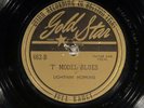 78 RPM -- Lightning Hopkins, Gold Star 662 