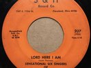 Gospel 45 SENSATIONAL SIX SINGERS OF BENTON HARBOR Lord Here I Am S&H listen