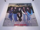 Anthrax - Anti-social - blue vinyl 12 inch single record - 1989
