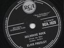 CLASSIC 1957 UK#1 ELVIS PRESLEY 78 JAILHOUSE ROCK / TREAT ME NICE RCA 1028 E V+