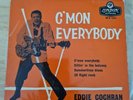 EDDIE COCHRAN - C'mon everybody UK London Ep/45. 1958 tri Centre rock & roll vg+