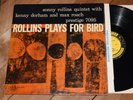Sonny Rollins Plays For Bird VG++ DG NJ RVG Prestige lp Kenny Dorham Max Roach
