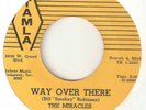 THE MIRACLES Way Over There TAMLA STRIPES DETROIT MOTOWN NORTHERN SOUL USA 45