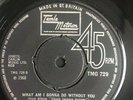 UK - CHUCK JACKSON - WHAT AM I GONNA DO WITHOUT YOU/HONEY COME BACK - TMG 729