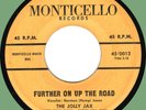 JOLLY JAX (w/ Hump Jones) Further on up the Road 45rpm Monticello '62 bluesy R&B