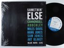 CANNONBALL ADDERLEY Somethin' Else BLUE NOTE BN-1595 LP + 1990 reissue SHRINK i