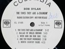 Bob Dylan-The Times They Are A-Changin'-Columbia CL 2105- Mono-White label Promo