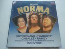 Bellini Norma Pavarotti Bonynge 1988 Box 3x LP Libreto 12
