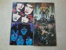 FOUR KISS ALBUM COVERS (NO RECORDS)-CREATURES OF THE NIGHT,LOVE GUN,ASYLUM,ALIVE