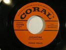 CHARLIE PHILLIPS - Sugartime - One Faded Love -1957 Coral 45 rpm - Buddy Holly