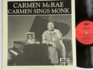 Carmen McRae / Carmen Sings Monk JAZZ Heritage 913278k 1990 NM Viny LP Gorgeous