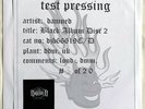 *INSANE TEST PRESSING* The Damned - Black Album 2 x LP - Devils Jukebox DJB66619