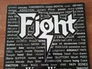 Fight, War Of Words. RARE 1st press WHITE Vinyl 1993. Rob Halford Judas Priest.
