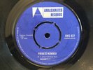 REGGAE 7”45 ERNEST JONES (WILSON) “PRIVATE NUMBER”/“SHE’S SO FINE” 1968 AMG 837