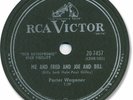 1958 PORTER WAGONER Rockabilly 78 RPM Record. Me and Fred and Joe and Bill