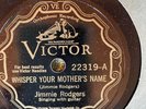 Victor 22319 Jimmie Rodgers DRUNKARDS CHILD  78rpm STORE STOCK Country N- 1930