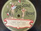 Official Boy Scout Record OLD ZIP COON by Old Time Scout 78 rpm E- hc RARE LABEL