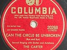 The Carter Family - Can The Circle Be Unbroken - Columbia 20268, Country 78 1948