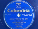 78 RPM  JAZZ  Columbia 2956: Ted Weems - Ten Yards To Go (1934) BLUE WAX