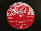 BLUES J. B. LENORE Mamma Talk To Your Daughter / Man Watch Your Woman PARROT 809