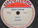 78 RPM If You Knew Susie Dinah MORE Eddie Cantor Sing-A-Long With The Stars A18