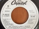 THE BEATLES Sgt Pepper’s Lonely Hearts Club Band PROMO 45 WLP P-4612 MONO EX