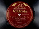 John McCormack - One Sided Victrola 78 RPM - Keep The Home Fires Burning A19