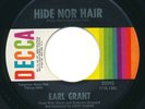 EARL GRANT Hide Nor Hair DECCA Northern Soul 45 Hear