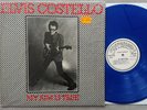 Elvis Costello - My Aim Is True RARE Belgium 1977 STIFF BLUE vinyl NM