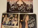 METALLICA MASTER OF PUPPETS VINYL LP 1986 AUTOGRAPHED LP and Unique magazine