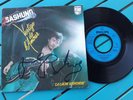 alain BASHUNG autograph vinyle 45t VERTIGE DE L'AMOUR signé live concert PARIS