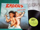 Exodus - Bonded By Blood BRAZIL 1st Press LP 1986 Combat w insert