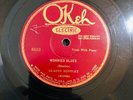 BLUES GLADYS BENTLEY Okeh 8610 Worried Blues/Ground Hog Blues E-