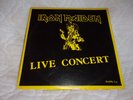 IRON MAIDEN LIVE IN CONCERT 1982 TOUR DOUBLE LP NUMBER OF THE BEAST ON THE ROAD
