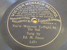 VICTOR MONARCH 3281 Ed. M. Favor 78rpm RECORD circa 1905 E-